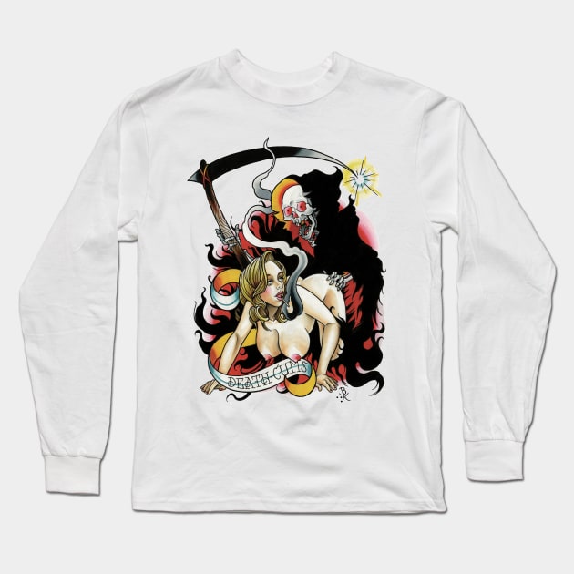 Death Cums Long Sleeve T-Shirt by Brian Kelly Army